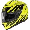 Premier Casque De Moto Intégral En Fibre DEVIL PR FLUO Jaune Fluo Noir