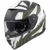 Casque De Moto Intégral En Fibre Premier DEVIL EL Y BM Blanc Noir Vert Mat