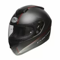 Casque De Moto Intégral En Fibre Premier DRAGON EVO T2 17 BM Noir Mat Rouge