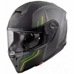 Casque De Moto Intégral En Fibre Premier HYPER BP6 Gris Mat