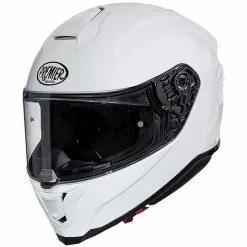 Casque De Moto Intégral En Fibre Premier HYPER U8 Blanc Brillant