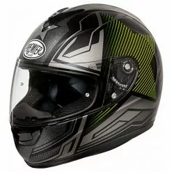 Casque De Moto Intégral En Fibre Premier MONZA ST Y 9bm Noir Mat Jaune
