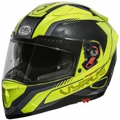 Casque De Moto Intégral Premier VYRUS MP FLUO Noir Jaune Fluo