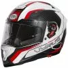 Casque De Moto Intégral Premier VYRUS MP2 Blanc Noir Rouge