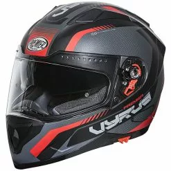Casque De Moto Intégral Premier VYRUS MP92 BM Noir Mat Rouge