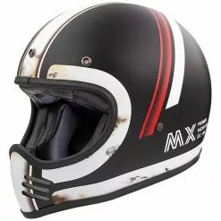 Casque De Moto Intégral Vintage Premier MX DO92 Old Style BM Matt Black