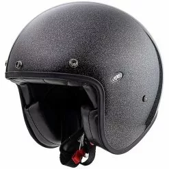 Casque De Moto Jet Vintage En Fibre Premier LE PETIT CLASSIC EVO U9 GLITTER SILVER