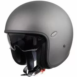 Casque De Moto Jet Vintage En Fibre Premier VINTAGE EVO U17 BM Gris Mat