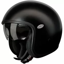 Casque De Moto Jet Vintage En Fibre Premier VINTAGE EVO U9 BM Noir Mat