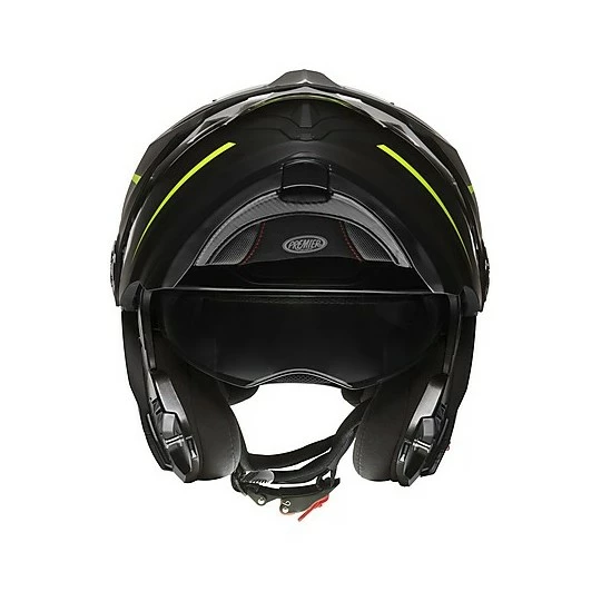 Casque De Moto Modulaire Dual Sport Premier X-TRAIL MO Y BM Noir Mat Jaune – Image 4