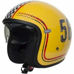 Casque De Moto Premier FL12 Fibre Jet Vintage