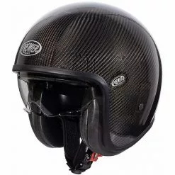 Casque De Moto Premier Jet Vintage Carbon VINTAGE EVO Carbon