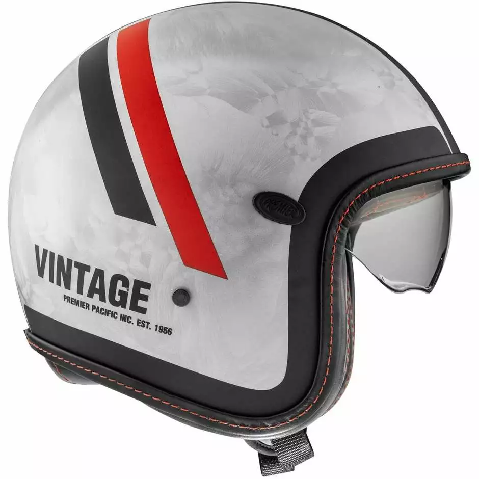 Casque De Moto Premier Jet VINTAGE EVO PLATINUM EDITION DR DO92BM – Image 4