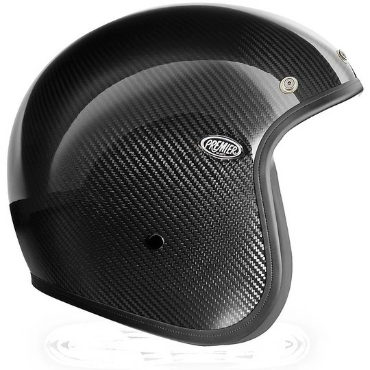 Casque De Moto Premier Jet Vintage LE PETIT CLASSIC EVO Carbon – Image 2