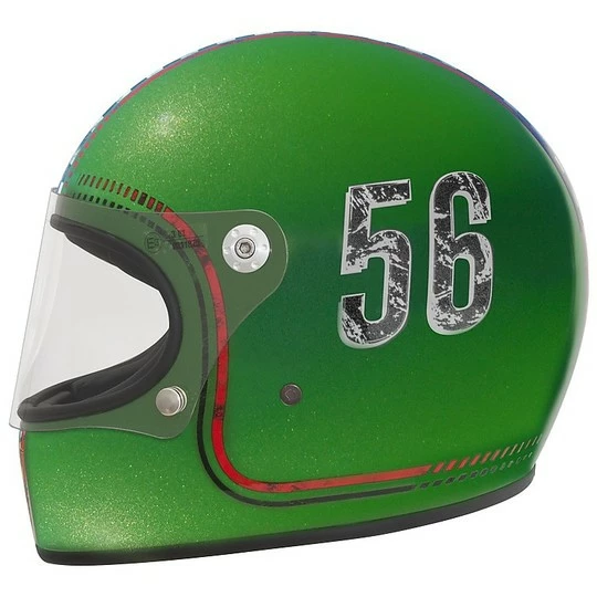 Casque De Moto Premier Trophy Style Des Années 70 FL6 – Image 2