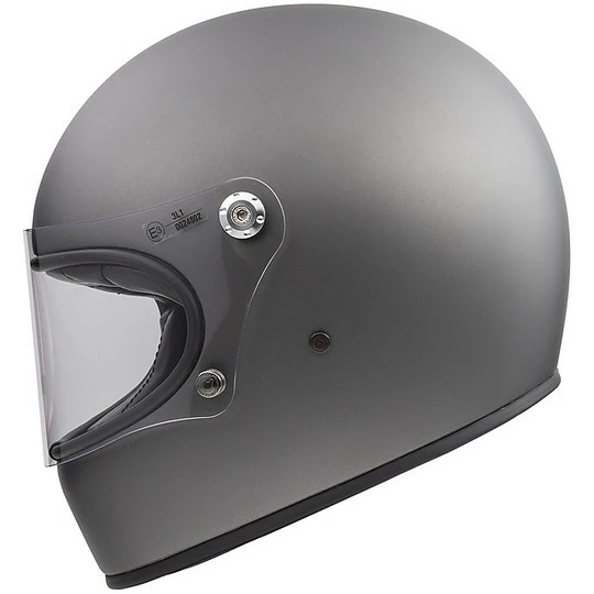 Casque De Moto Vintage Intégral Des Années 70 Premier Trophy U17 BM Gris Mat – Image 2