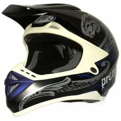 Casque Moto Cross Enduro Premier Ares PC 107N Blue BM
