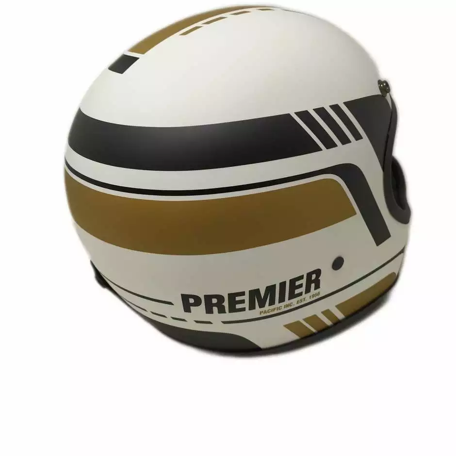 Casque Moto Intégral Custom Premier MX BL 19 WHITE BASE Edition Limitée – Image 2