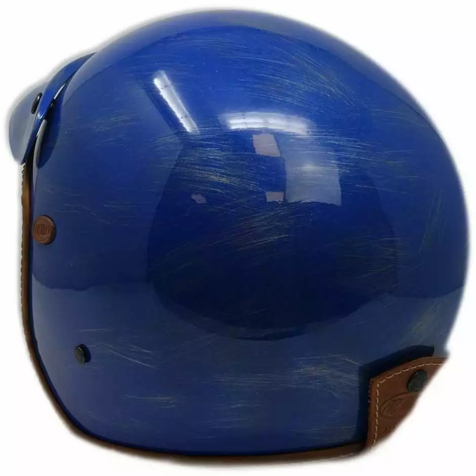 Casque Moto Jet Custom Premier VINTAGE BABY BLUE OS Limited Edition – Image 2