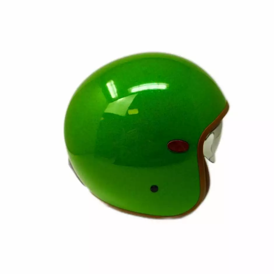 Casque Moto Jet Custom Premier VINTAGE GLITTER GREEN Limited Edition – Image 2