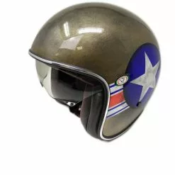 Casque Moto Jet Custom Premier VINTAGE MR STAR BRONZE Limited Edition