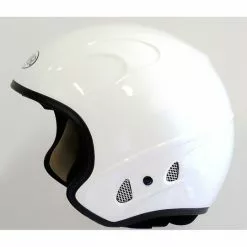 Casque Moto Jet Premier Free Evo Eko En Fibre Blanc Brillant