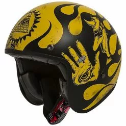 Casque Moto Jet Premier Le Petit Classic BD 12BM Noir Or Mat