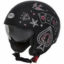 Casque Moto Mini Jet Premier ROCKER CT 9 BM Noir Mat