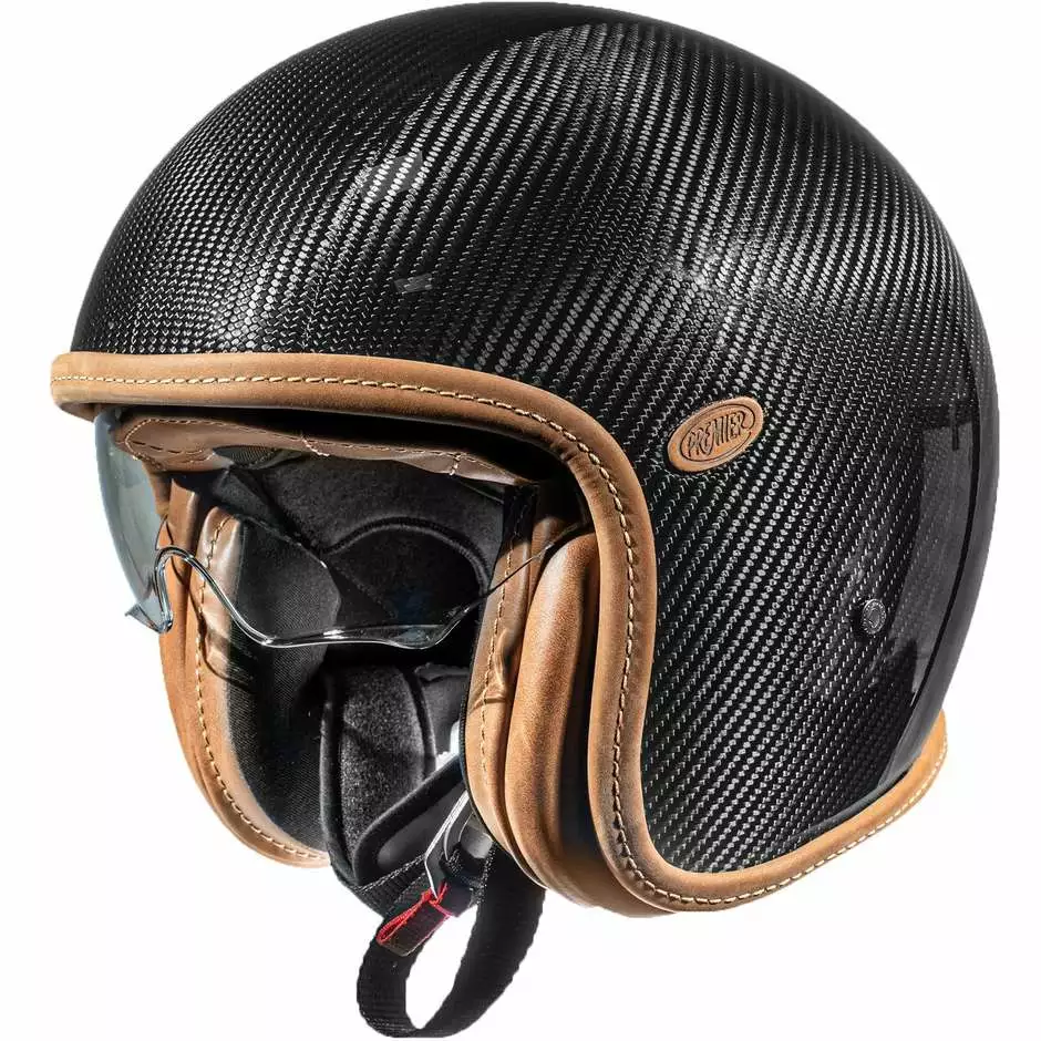 Casque Moto Premier Jet VINTAGE EVO PLATINUM EDITION CARBON