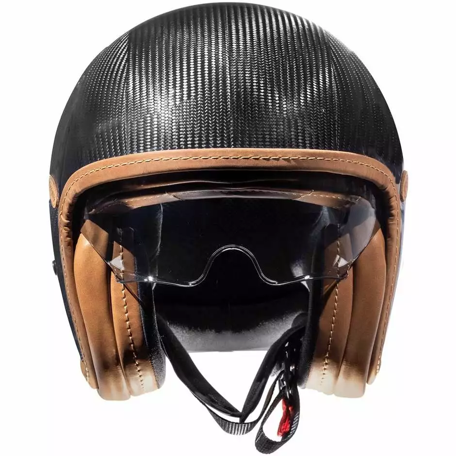Casque Moto Premier Jet VINTAGE EVO PLATINUM EDITION CARBON – Image 2