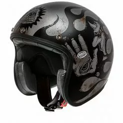 Casque Moto Vintage Jet En Fibre Premier LE PETIT CLASSIC EVO BD 17 BM Argent Mat