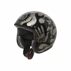 Casque Moto Vintage Jet Premier Fibre LE PETIT CLASSIC EVO BD Titanium Polished