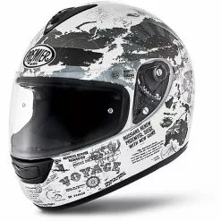 Premier Casque Intégral De Moto Modèle Monza En Fibre TR8 World White Grey