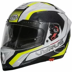 Premier Casque Intégral De Moto VYRUS MPY Noir Blanc Jaune