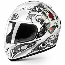 Premier Dragon Evo J8 White Pitt Replica Casque De Moto