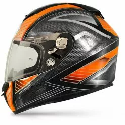 Premier Dragon Evo Multi IM3 Casque De Moto Intégral Noir Carbone Rouge