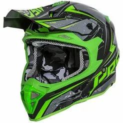 Premier Exige QX7 Cross Enduro Casque De Moto Noir Vert