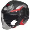 Premier Jet Casque De Moto COOL CAMO RED BM Noir Matt Red