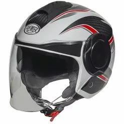 Premier Jet Casque De Moto COOL PX 8 Blanc Noir Rouge