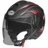 Premier Jet Casque De Moto COOL PX 9 BM Black Matt Red