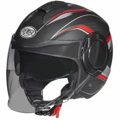 Premier Jet Casque De Moto COOL PX 9 BM Black Matt Red