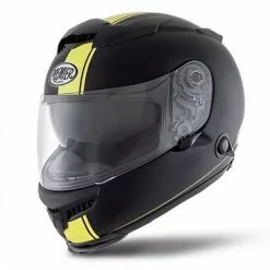 Premier Touran Integral Casque De Moto Double Visière Multi DSY BM Matt Black Fluo Yellow