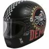 Premier Trophy Integral Casque De Moto Style Des Années 70 Speed Demon 9 BM